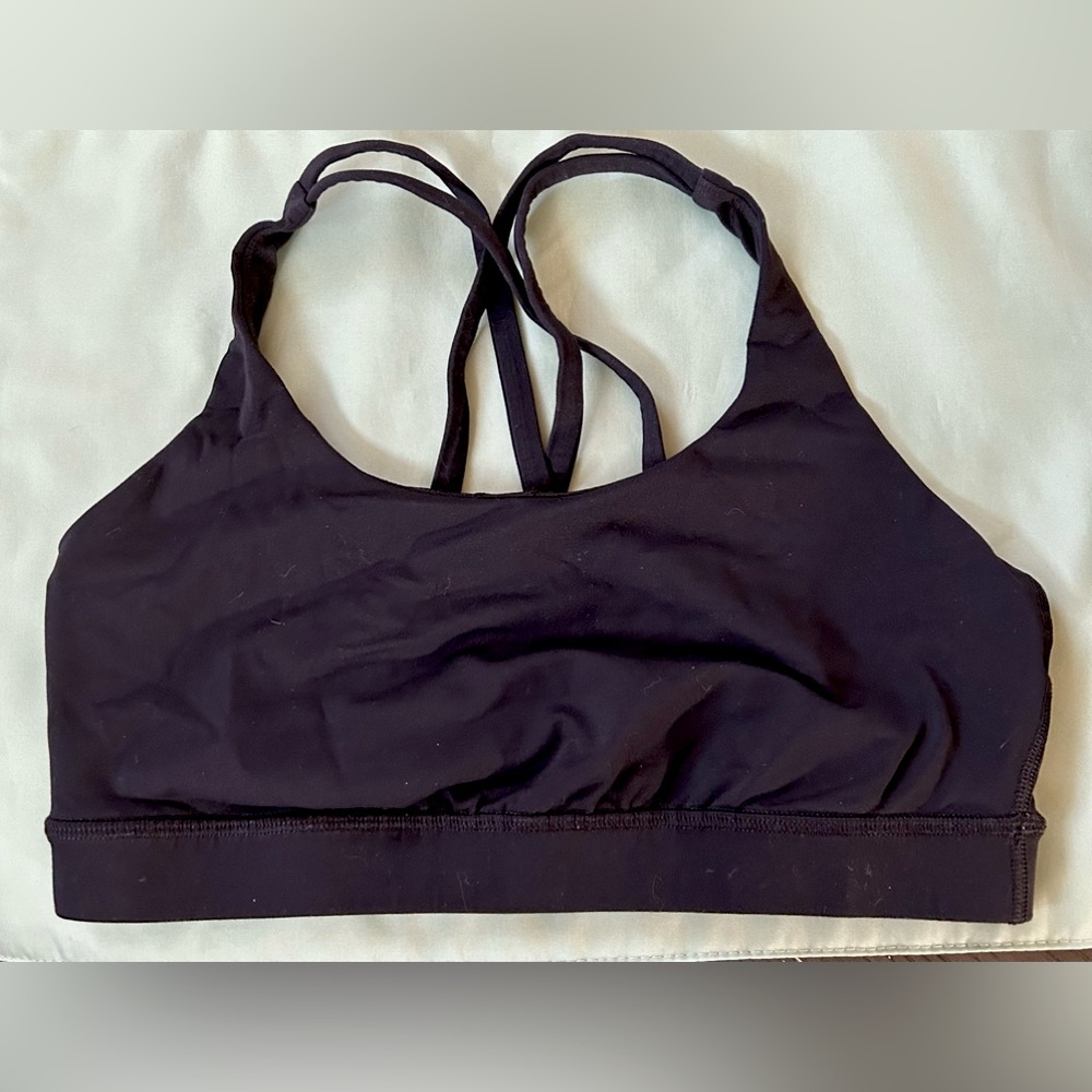 Black Lululemon Sports Bra Size 6